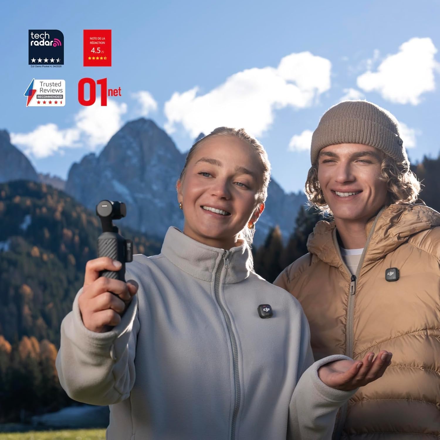 DJI Osmo Pocket 4 — capteur et objectif